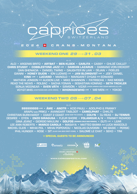 Caprices Festival 2024 Line Up