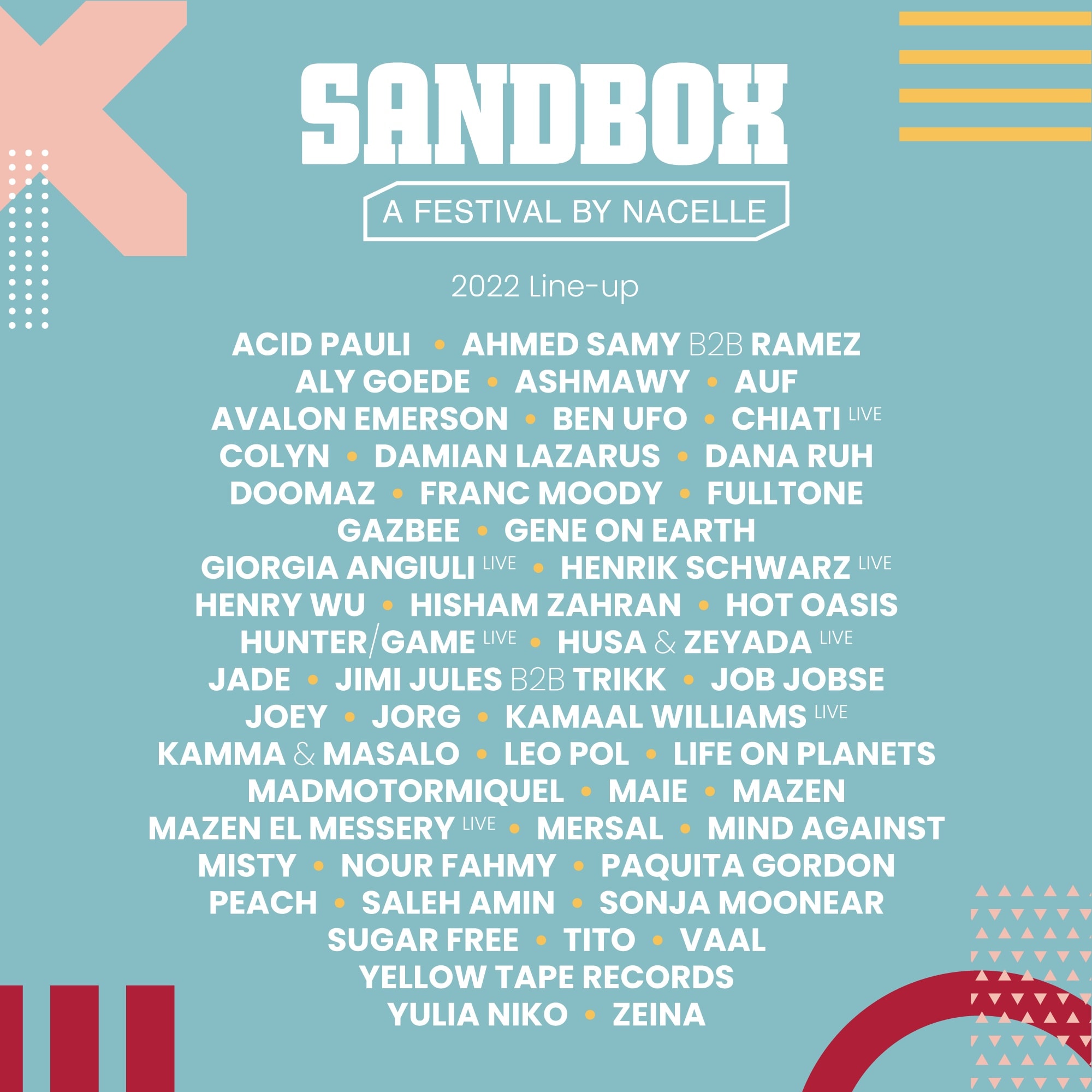 Sandbox Lineup