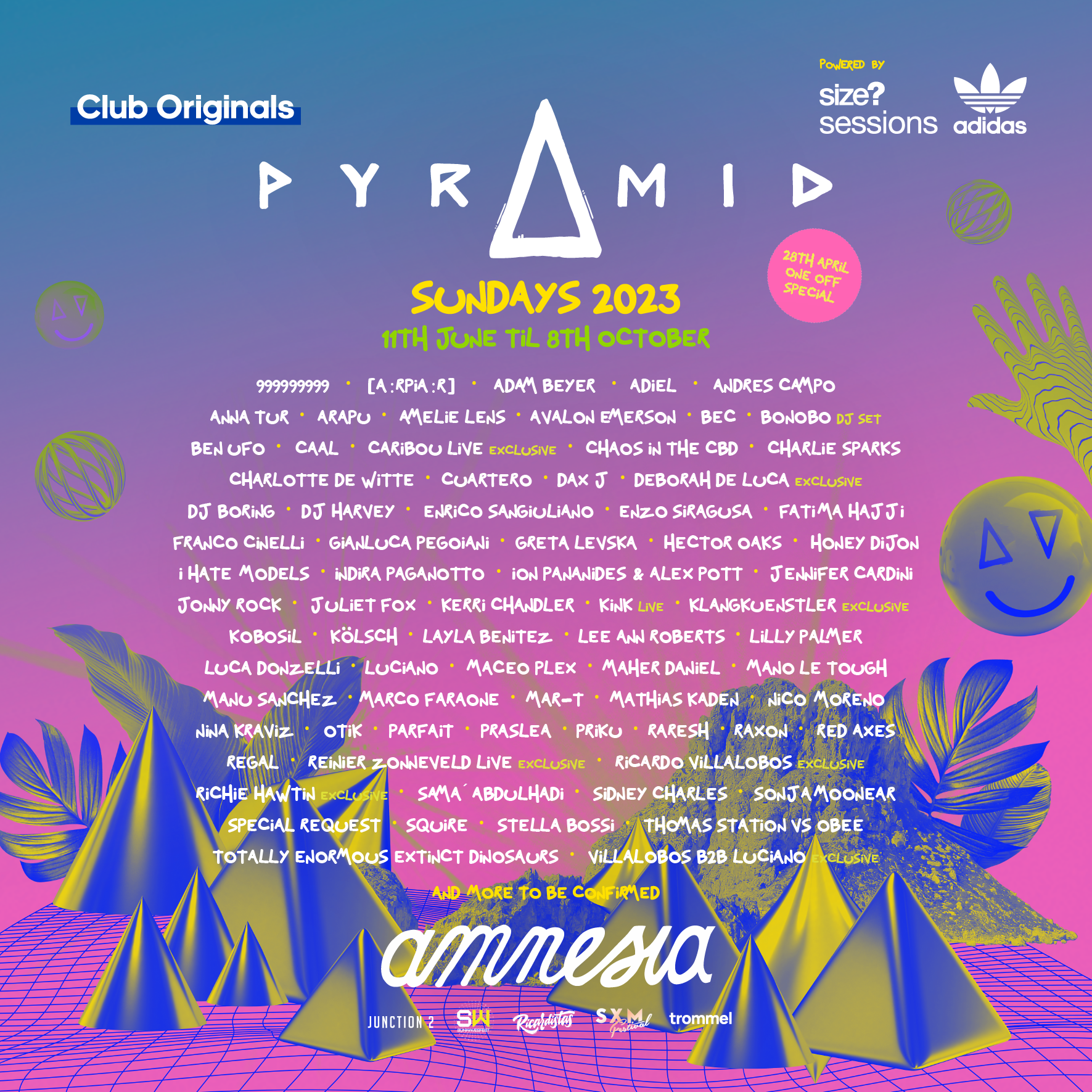 Pyramid Amnesia 2023 Line Up