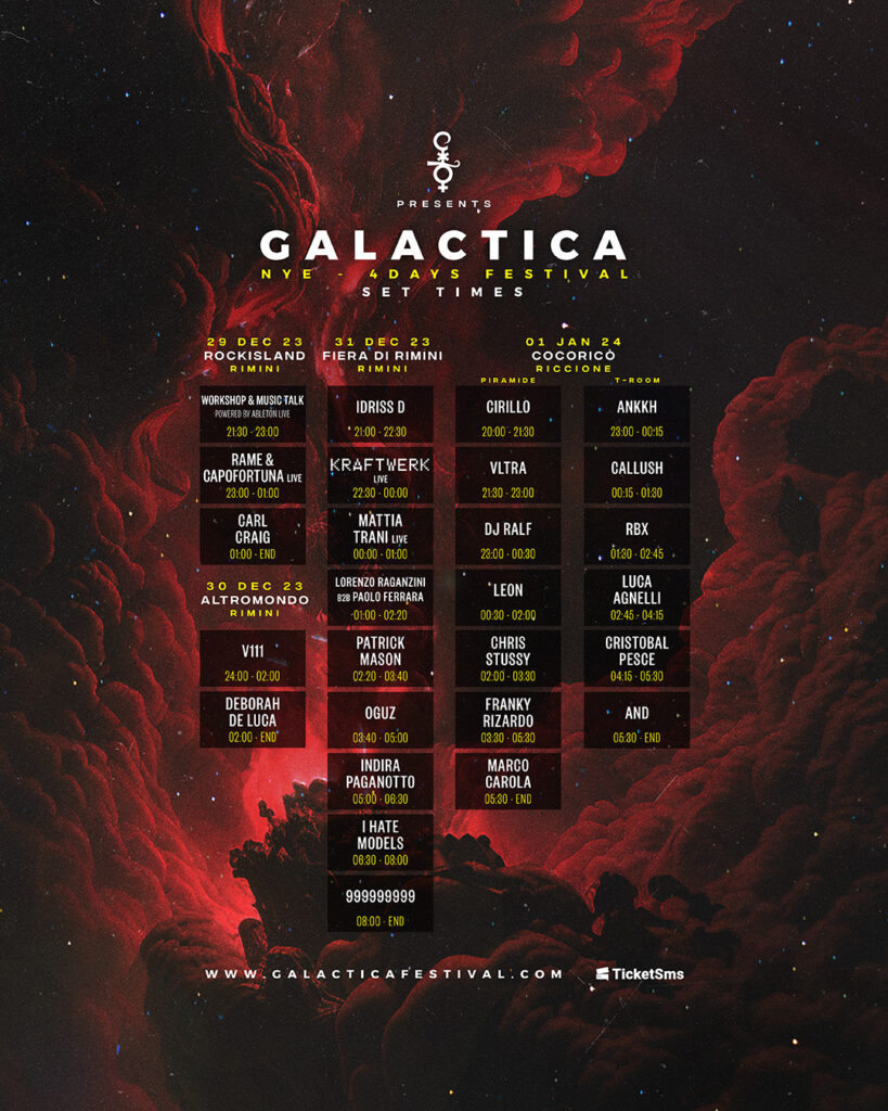 Galactica Line up 2024